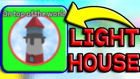 Back to <b>Top</b> A white circle with a black border surrounding a chevron pointing up. . How to get on top of the lighthouse in epic minigames